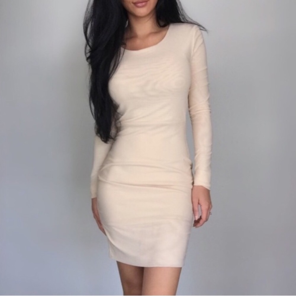 BOGO! EKAttire Nude Mesh With You Dress
